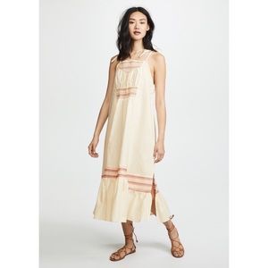 Free People Smocked Embroidered Dress.